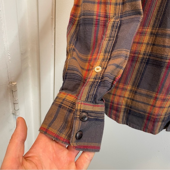 LUCKY BRAND Mens Shirt Large Snap Long-Sleeve Saturday Stretch Western Plaid - Picture 14 of 16